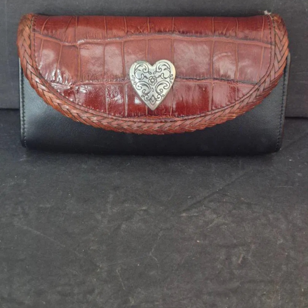 Vintage Brighton  Black and Brown Women's Eyeglass Case